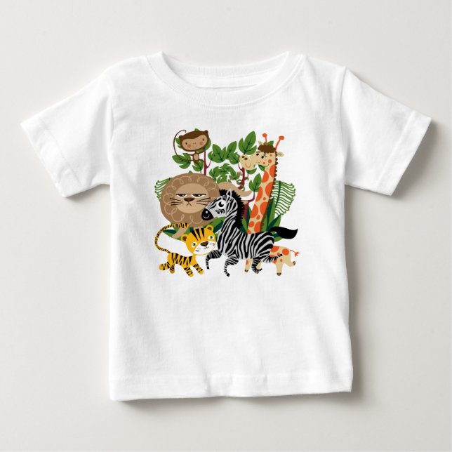 Animal Safari Baby T-shirt (Vorderseite)