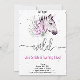 Animal Safari Einladung zum Geburtstag