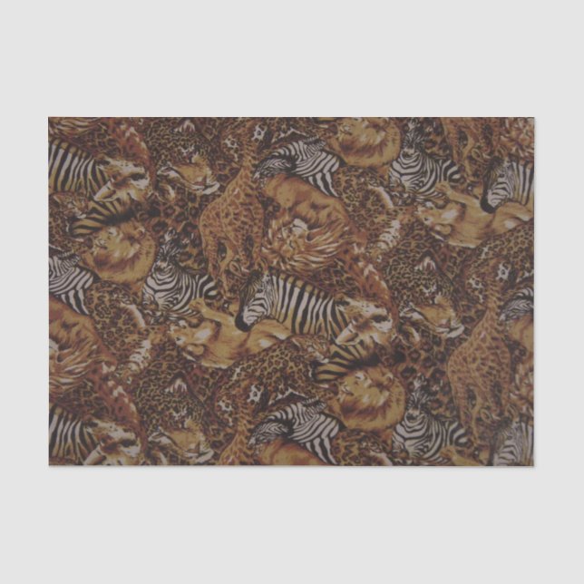 ANIMAL SAFARI JUNGLE SEIDENPAPIER (Vorderseite)