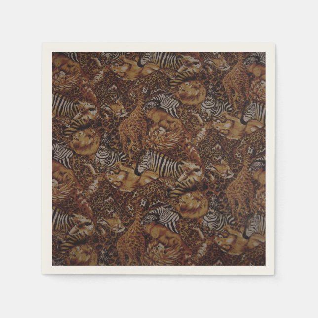 ANIMAL SAFARI JUNGLE SERVIETTE (Vorderseite)