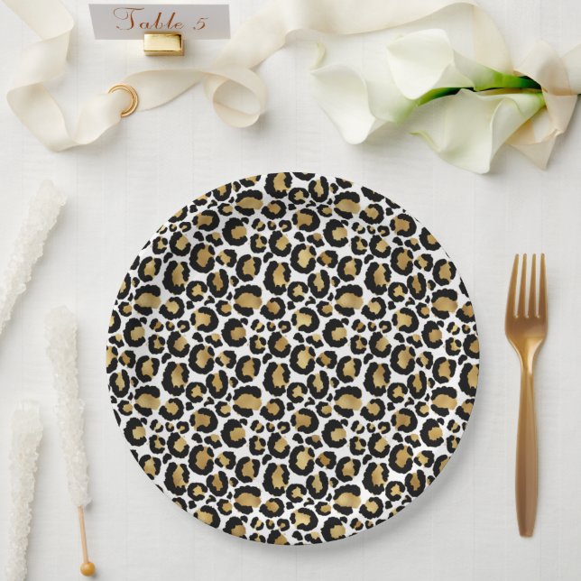 Animal Safari Leopard Print Birthday Paper Teller (Hochzeit)
