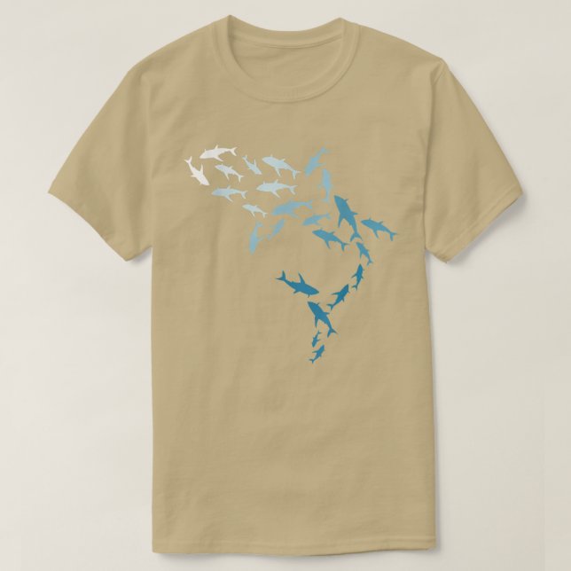 Animal Science Great White Shark Lover Marine Biol T-Shirt (Design vorne)