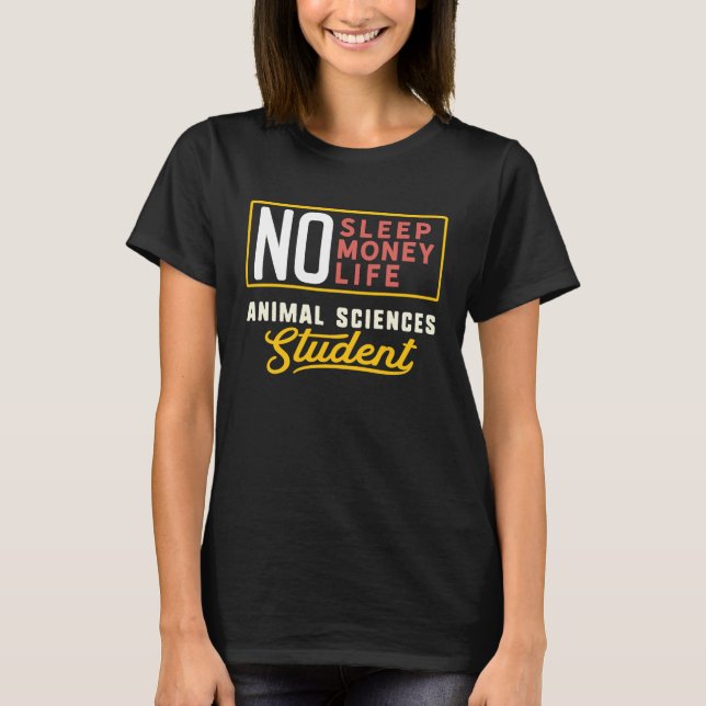 Animal Sciences Major Studen Graduation T-Shirt (Vorderseite)