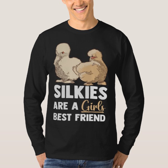 Animal Silkie Chicken Mom Silky Chicken Farmer T-Shirt (Vorderseite)