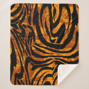 Animal Skin Pattern. The fabric Abstract with Tige Sherpadecke