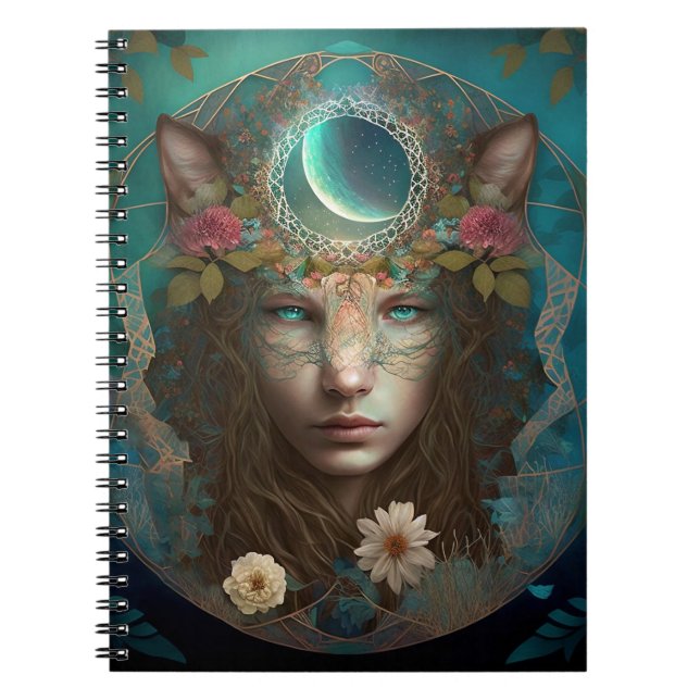 Animal Spirit Mysasy Fantasy Art Notizblock (Vorderseite)