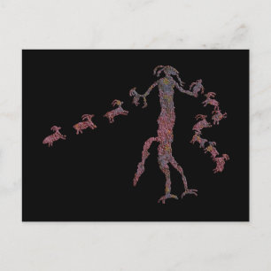Animal Spirit Pictograph Postkarte