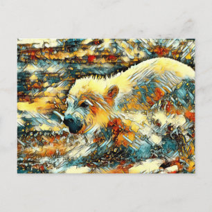 AnimalArt_Bear_010 Postkarte