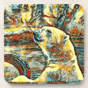 AnimalArt_Bear_012 Getränkeuntersetzer