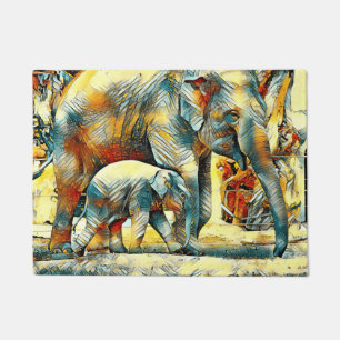 AnimalArt_Elephant_002 Fußmatte