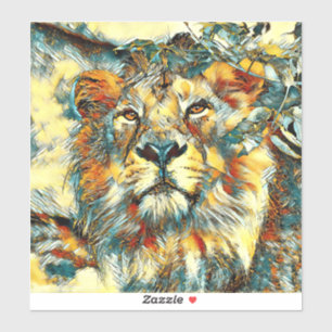 AnimalArt_Lion_002 Aufkleber