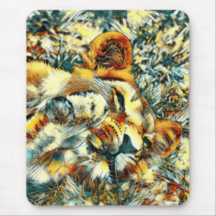 AnimalArt_Lion_008 Mousepad