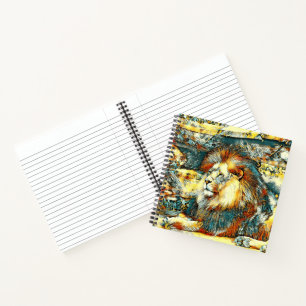 AnimalArt_Lion_033 Notizbuch