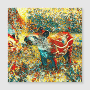 AnimalArt_Tapir_001 Magnetkarte
