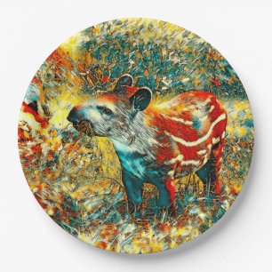 AnimalArt_Tapir_001 Pappteller