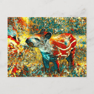 AnimalArt_Tapir_001 Postkarte