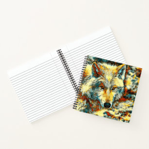 AnimalArt_Wolf_003 Notizbuch