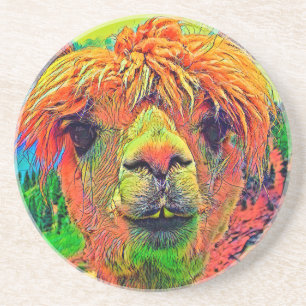 AnimalColor_Alpaca_003 Getränkeuntersetzer