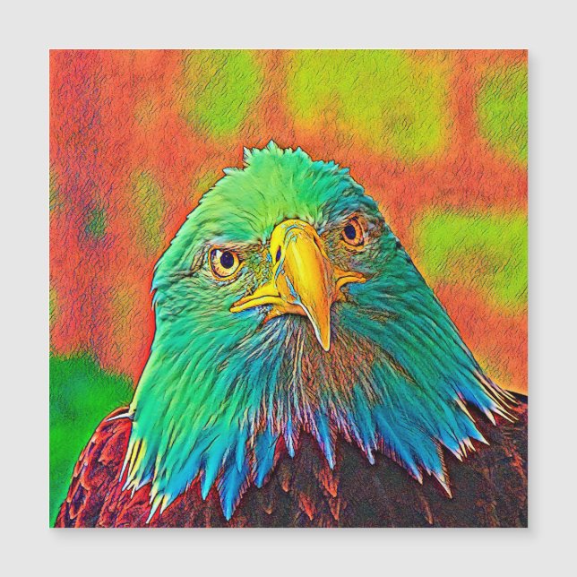 AnimalColor_Bird_005 Magnetkarte (Vorderseite)