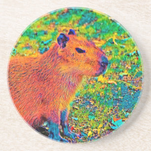 AnimalColor_Capybara_010 Getränkeuntersetzer