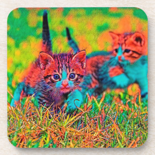 AnimalColor_Cat_004 Getränkeuntersetzer