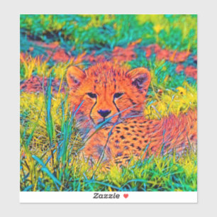 AnimalColor_Cheetah_017 Aufkleber