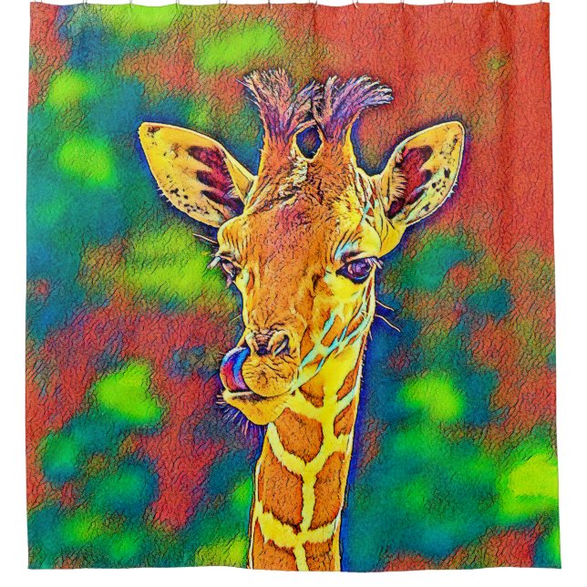 AnimalColor_Giraffe_005_by_JAMColors Duschvorhang (Vorderseite)