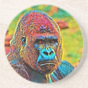 AnimalColor_Gorilla_010 Getränkeuntersetzer