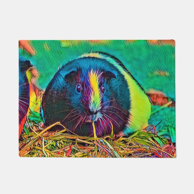 AnimalColor_Guineapig_002 Fußmatte (Vorderseite)