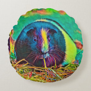 AnimalColor_Guineapig_002 Rundes Kissen
