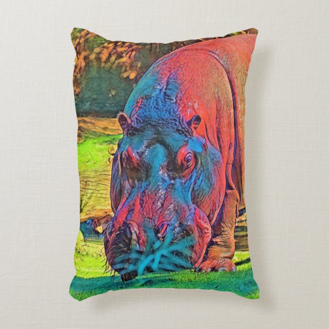 AnimalColor_Hippo_004 Dekokissen (Vorderseite(Vertikal))