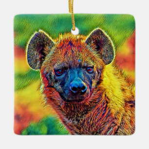 AnimalColor_Hyena_001 Keramikornament