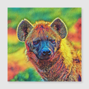 AnimalColor_Hyena_001 Magnetkarte