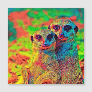 AnimalColor_Meerkat_002 Magnetkarte