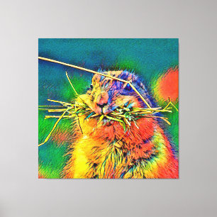 AnimalColor_Prairiedog_004 Leinwanddruck