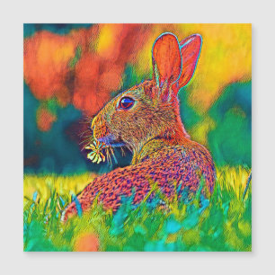 AnimalColor_Rabbit_006 Magnetkarte