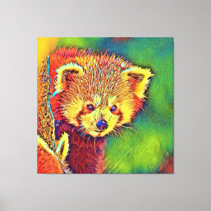 AnimalColor_RedPanda_016 Leinwanddruck