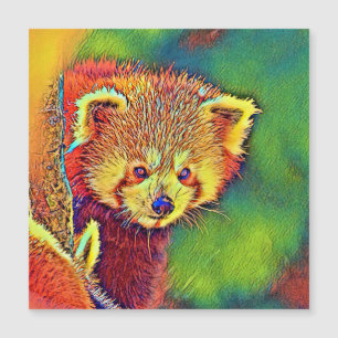 AnimalColor_RedPanda_016 Magnetkarte