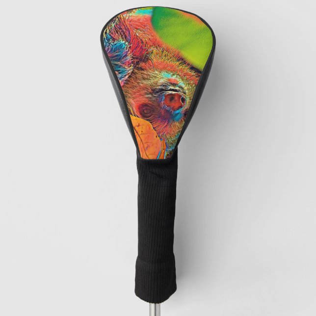 AnimalColor_Sloth_001_by_JAMColors Golf Headcover (Vorderseite)