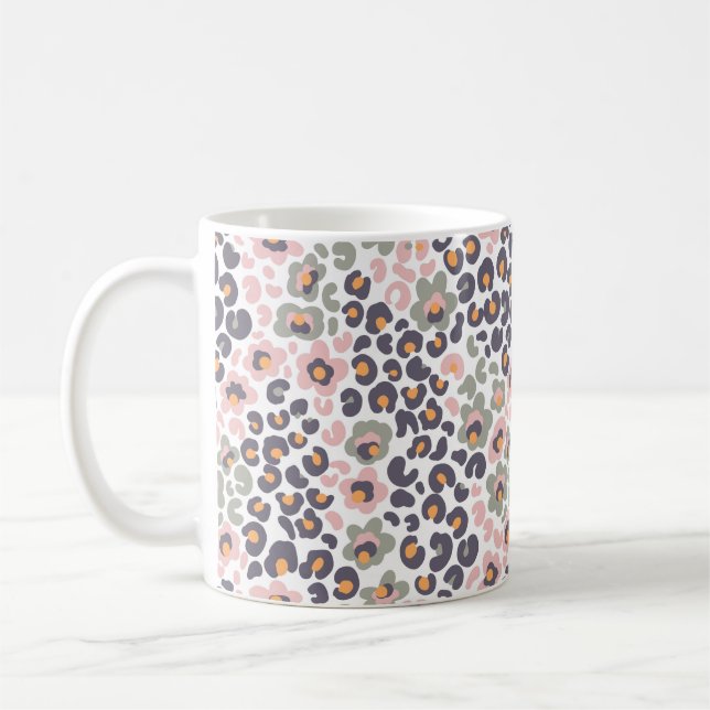 Animalier mit Blume Kaffeetasse (Links)