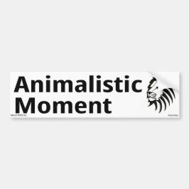 Animalistischer Moment Autoaufkleber