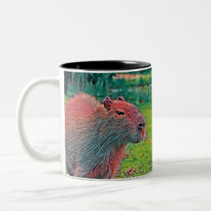 AnimalMix_Capybara_002 Zweifarbige Tasse