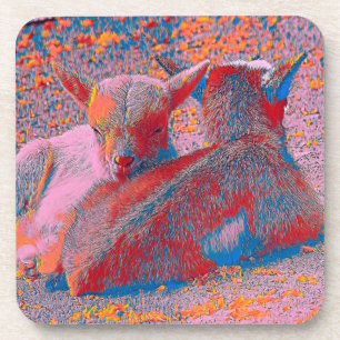 AnimalMix_Goat_003 Getränkeuntersetzer