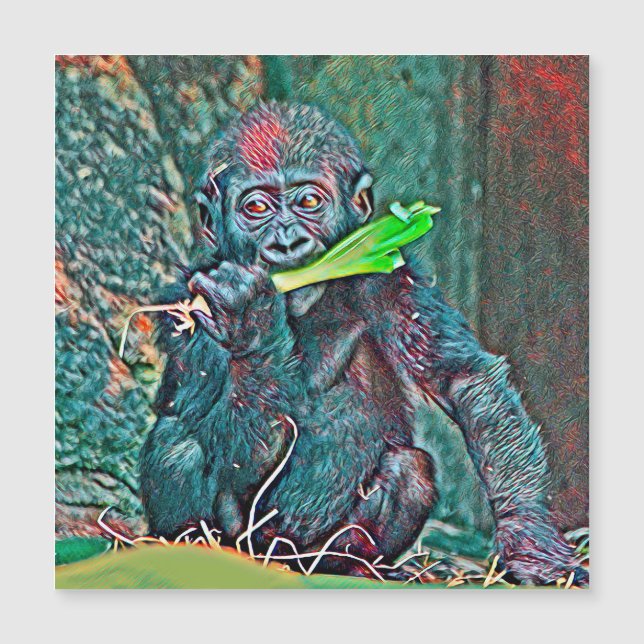 AnimalMix_Gorilla_005 Magnetkarte (Vorderseite)