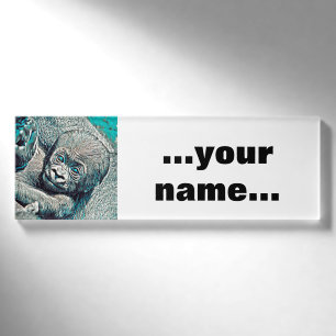 AnimalMix_Gorilla_007 Namenschild