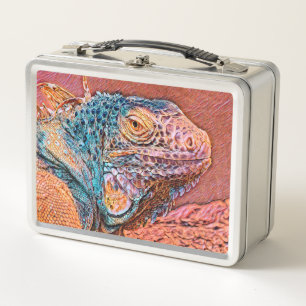 AnimalMix_Iguana_004 Metall Brotdose