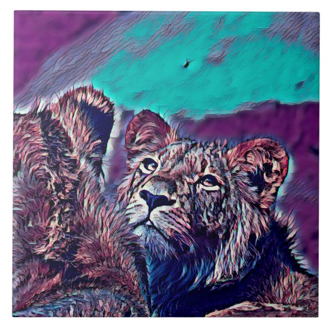 AnimalMix_Lion_008 Fliese (Vorderseite)