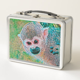 AnimalMix_Monkey_010 Metall Brotdose