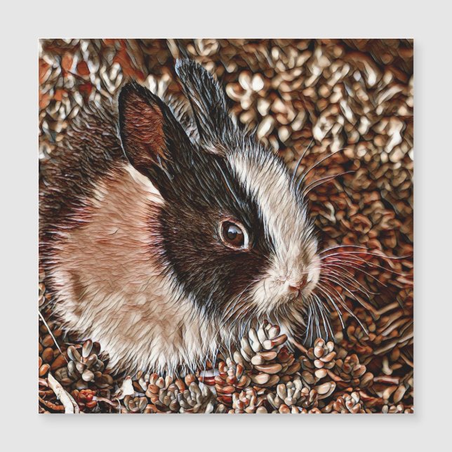 AnimalMix_Rabbit_005 Magnetkarte (Vorderseite)