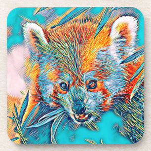 AnimalMix_RedPanda_001 Getränkeuntersetzer
